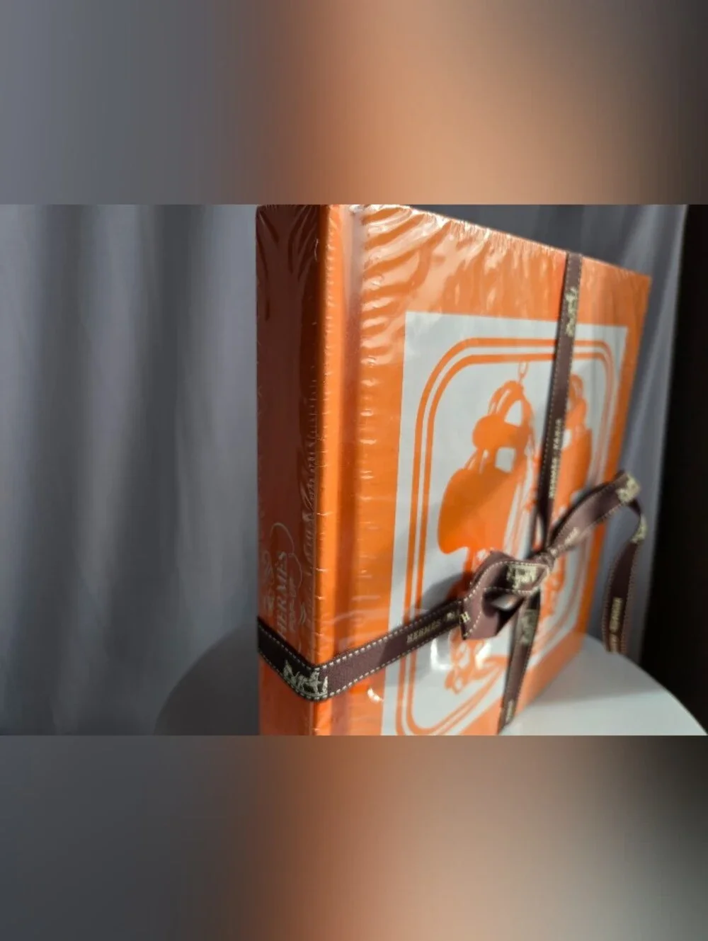 Hermes Collectible Pop Up Book With Plastic Shrink Wrap, Brown Ribbon